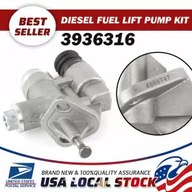 3936316 Mgt Diesel Fuel Lift Pump For 94-98 Dodge Ram Pickup Cummins 5.9l 6bt New