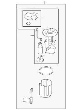 1760a300 Mitsubishi Genuine Fuel Pump Assembly