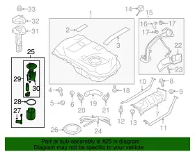 1760a301 Mitsubishi Genuine Fuel Pump Assembly #2