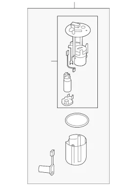 1760a301 Mitsubishi Genuine Fuel Pump Assembly