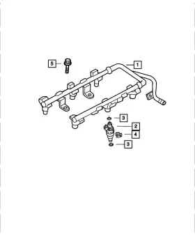 04591986aa Mopar Genuine Fuel Injector 4591986aa 04591986aa Mopar Genuine Fuel Injector 4591986aa