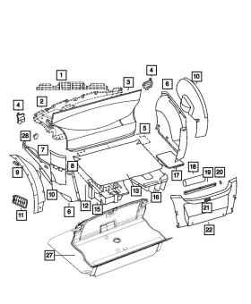 05097370aa Mopar Genuine Fuel Pump Insulator 5097370aa