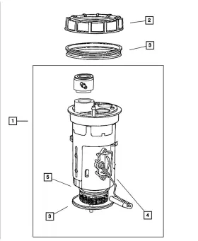 05161335ak Mopar Genuine Fuel Pump/level Unit Module Kit