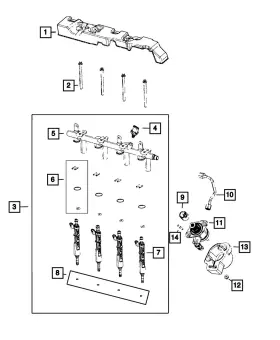 Mopar 05281484ab Genuine Fuel Injection Pump