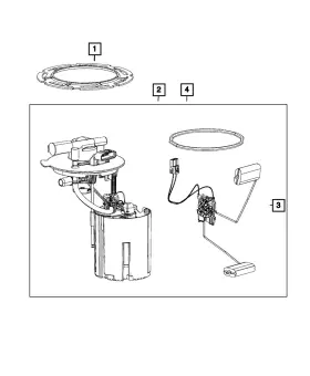 52029953aa Mopar Genuine Fuel Pump/level Unit Module