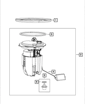 68033083ag Mopar Genuine Fuel Pump/level Unit Module Kit