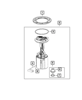 68092755ab Mopar Genuine Fuel Pump/level Unit Module Kit
