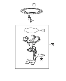 68104653aa Mopar Genuine Level Unit Module Kit