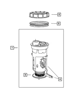 68143437aa Mopar Genuine Fuel Level Unit Package