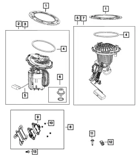 68258753ah Mopar Genuine Fuel Pump/level Unit Module Kit