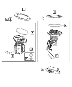 68399003ab Mopar Genuine Fuel Pump/level Unit Module Kit Right