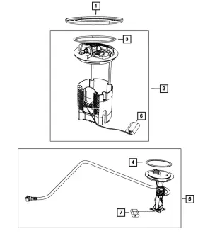 68510389aa Mopar Genuine Fuel Level Unit