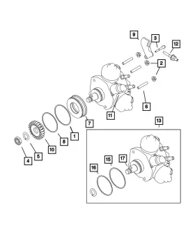 68533241aa Mopar Genuine Fuel Injection Pump
