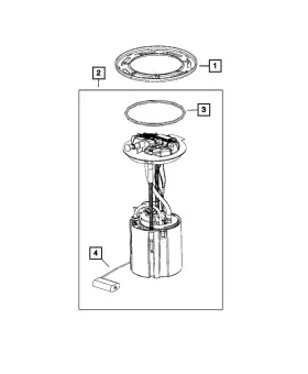 68550773aa Mopar Genuine Level Unit Module Kit