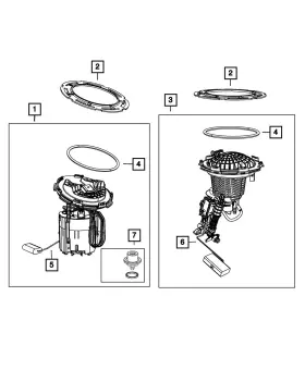 68643777ab Mopar Genuine Fuel Pump/level Unit Module Kit