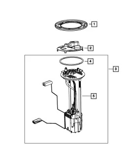 68643803ab Mopar Genuine Fuel Pump Module