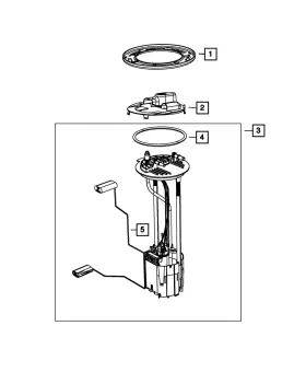 68644125aa Mopar Genuine Fuel Pump/level Unit Module Kit