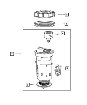 Cbk17552ab Mopar Genuine Fuel Level Circuit Board Package