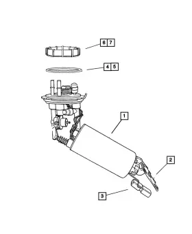 Rl086650ac Mopar Genuine Fuel Pump/level Unit - Modul Kit