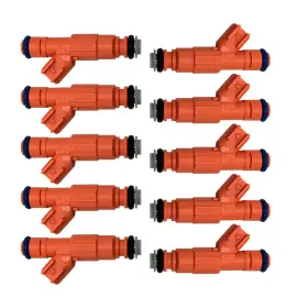 Xl2e-c5a Motorcraft Cm-4936 10- Oe Fj322 Fuel Injectors Fits 2000-2005 Ford Trucks 6.8l V10