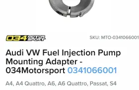 034-106-6018 Motorsport 034motorsport Fuel Pump Adapter For Audi