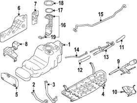 17040-7ja0a Nissan Genuine Fuel Pump Assembly