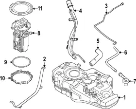 17040-7lg0a Nissan Genuine Fuel Pump Assembly