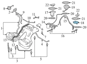 97020142502 Porsche 2010-2016 Panamera 970 - Left In-tank Fuel Pump Flange #3