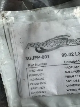Rfpk-002 Procharger 99-02 Ls Fuel Pump Installation Kit