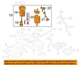 42021fl02b Subaru Fuel Pump Assembly Tank Mounted Fits 17-19 Impreza 4534935 #3