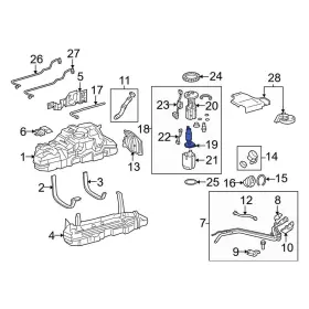 2322031430 Toyota Oe For 4runner 2010-2024 Electric Fuel Pump