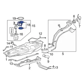 770240r010 Toyota Oe For Rav4 2009-2018 Fuel Pump Hanger
