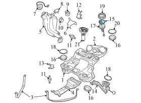 3b0201317p Volkswagen 2002-2004 Vw Passat 4.0l - Fuel Gauge Level Sender / Sensor #3