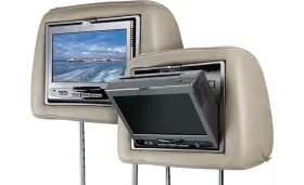Mtghrd1 Voxx New Movies To Go 7 Inch Headrest Monitor Dvd With Hdmi Input- 3 Covers