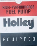 Holley 12-812-1 Fuel Pump Electric Blue External Inline 110 Gph Gasoline Kit. Fixed Price $225.00.