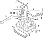 Genuine Ford Electric Fuel Pump DC2Z9H307A. Fixed Price $335.09.