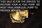 Your 1965-66 Chevelle Chevy Ii L79 Ac Fuel Pump #40148 40394 Restored. Fixed Price $189.95.