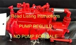 International 384 Tractor Injection Rebuild Service !!!ship Us Your Pump!!!. Fixed Price $700.00.