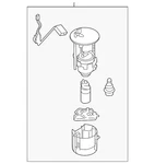 Genuine Mazda Fuel Pump Assembly PE1A-13-35X. Fixed Price $404.08.