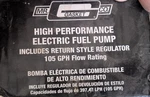 New Mr. Gasket 105P Electric Fuel Pump W/ Return Style Regulator Gph. Fixed Price $89.99.