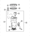 Genuine Mopar Fuel Pump/level Unit Module Package 5179873AB. Fixed Price $465.00.