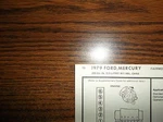 1979 Ford & Mercury Models 3.3 Litre 200 L6 1BBL Sun Tune Up Chart Great Shape!. Fixed Price $19.95.