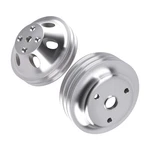 2/3 Groove Crankshaft Pulley Combo For Chevy 265-400 V8 Long Water Pump Aluminum. Fixed Price $53.00.