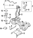 Genuine Volkswagen Sending Unit 8V0-919-673-D. Fixed Price $253.49.