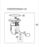 Genuine Mopar Fuel Pump/level Unit Module Kit 68033083AG. Fixed Price $332.73.