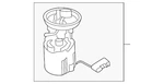Genuine Volkswagen Fuel Pump 5QM-919-087-J. Fixed Price $72.54.