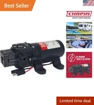 6-9206 12V Diaphragm Pump Self-priming, 1.0 Gpm For Efficient Fluid Transfer. Fixed Price $48.99.