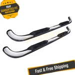 Promaxx Automotive 11242S 3" Cab Length Polished Round Nerf Bars. Fixed Price $276.83.