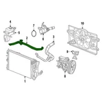 For Chrysler 200 2015-2017 Mopar 68104980AB Engine Coolant Radiator Hose. Fixed Price $28.52.