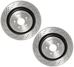 Brembo Pair Set Rear X-drilled Slotted Brake Disc Rotors For C190 W205 R231. Fixed Price $251.95.